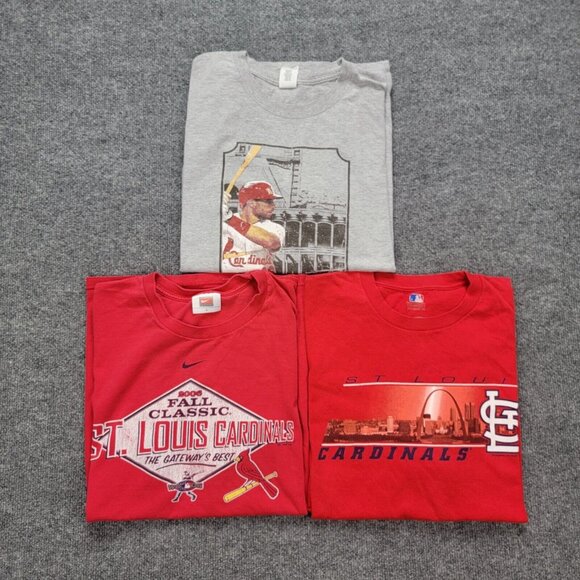 St Louis Cardinals Tshirt Mens XL MLB Baseball Sports Bundle Lot of 3 - Picture 1 of 8